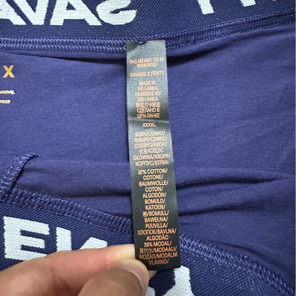 Savage X Fenty Framed in Denim Boxer Briefs Men's Size 4XL - Picture 5 of 5